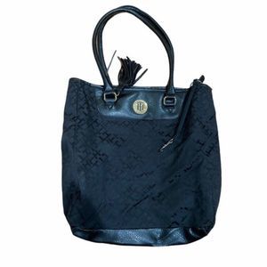 TOMMY HILFIGER Black Logo Handbag